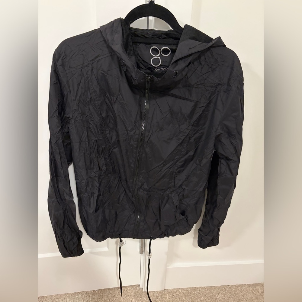 Garage Black Windbreaker Jacket